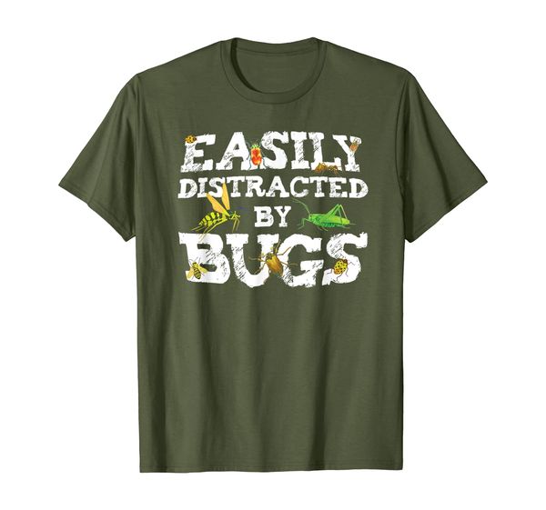 

Entomologist Easily Distracted by Bugs Funny Gift T-Shirt, Mainly pictures