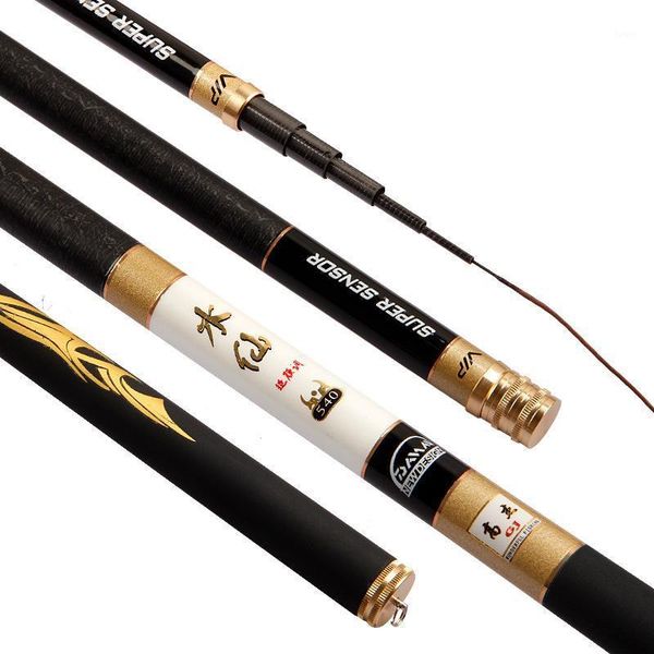 

boat fishing rods sh rod superhard superlight carbon fiber t60 for large fishes 3.6 m -7.2 28 tone in hand travel stream pole