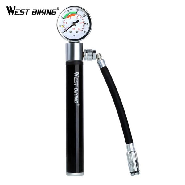 

bike pumps west biking mini pump with pressure gauge hose ultralight mtb bicycle tire inflator presta schrader ball hand for