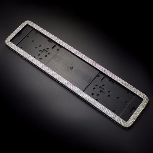 

1pc bling crystal license plate frame women luxury handcrafted rhinestone car license holder european car accessories