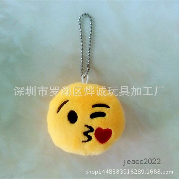 

keys chain mickings creative plush cute cartoon expression mobile doll, Silver