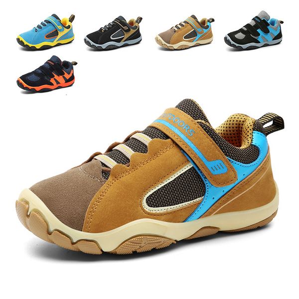 

sports shoes children's 2021 korean casual outdoor leather functional, Black