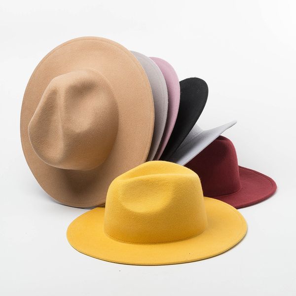 

2021 new wholesale wool jazz fedoras hat d8fg, Blue;gray
