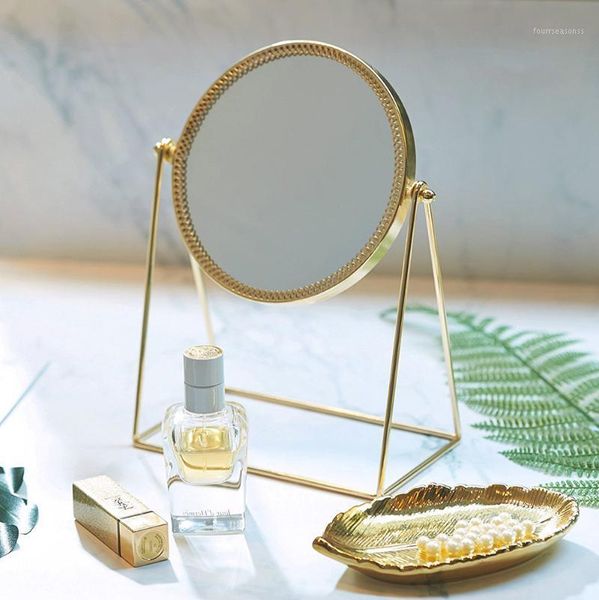 

make-up mirror golden makeup vanity decorative mirrors perfect for dressing table - champagne gold1