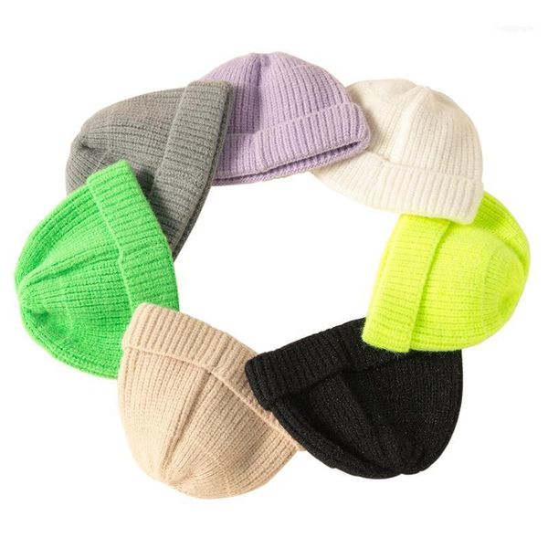 

caps & hats 7 colors parent-child baby hat warm winter kids beanie knit children for girls boys born 1 set1, Yellow