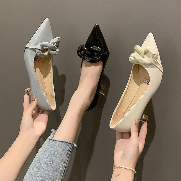 

dress shoes fine heeled shallow mouth stiletto beige pu high slides rubber thin heels 12cm, Black