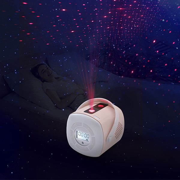 

time projection alarm clock creative gift star children's alarm clock remote control projection lamp