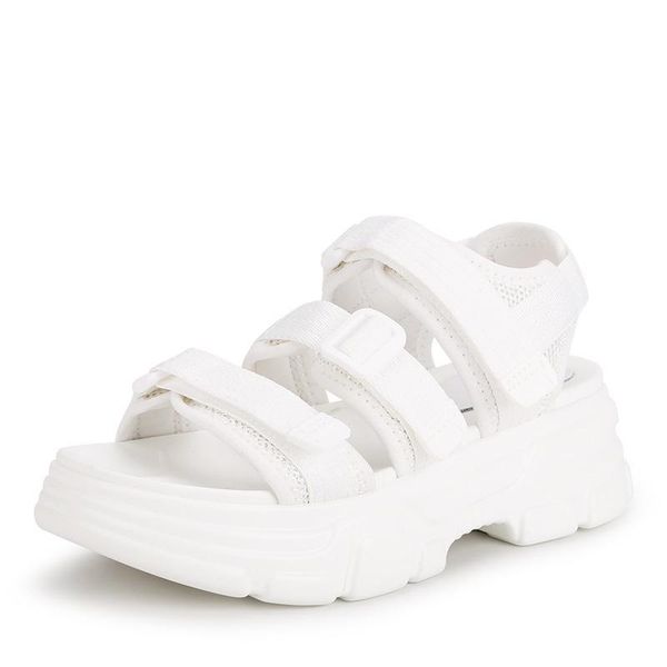 

dress shoes casual white women sandals platform zapatos de mujer summer beach sandalias 2021 ladies footware chaussures femme, Black