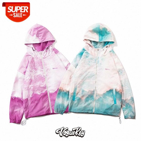 

men's street loose trend hip-hop printed jacket windbreaker #fo1p, Black;brown