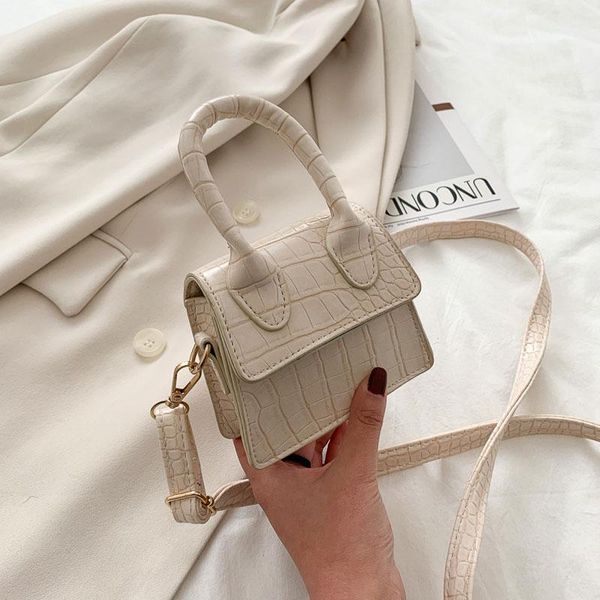 

evening bags 2021 summer mini handbags for women pu leather small shoulder bag trend simple lady crossbody square purse