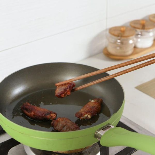 

chopsticks 38cm length household tableware long natural wooden deep fried noodle kitchen tools chinese style #w