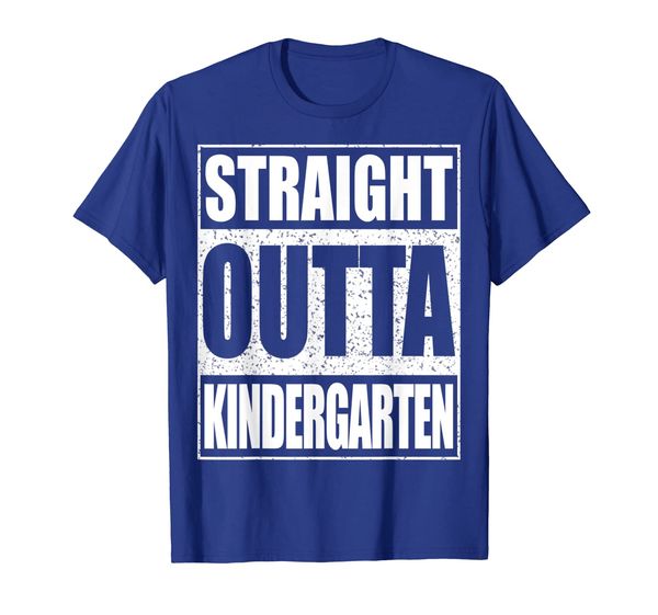 

Straight Outta Kindergarten T-Shirt Funny Graduation Gift, White;black