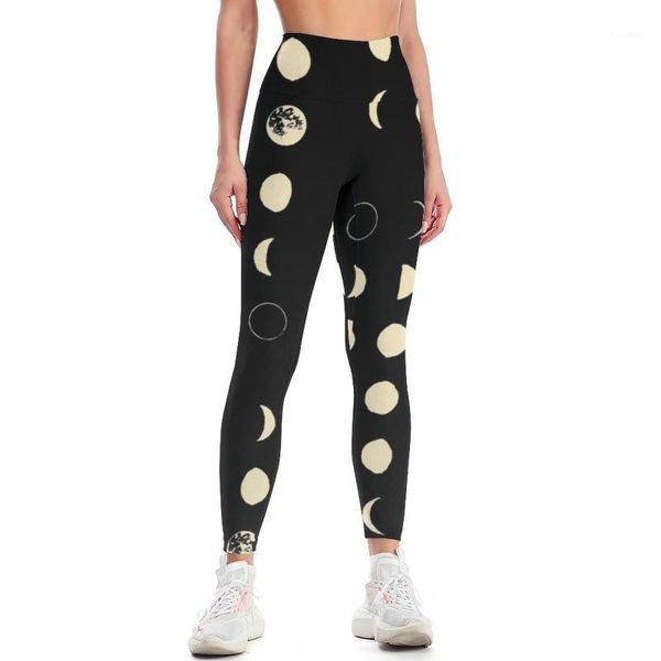 

yoga outfit moon leggings shaper pattern pants breathable exercise teens