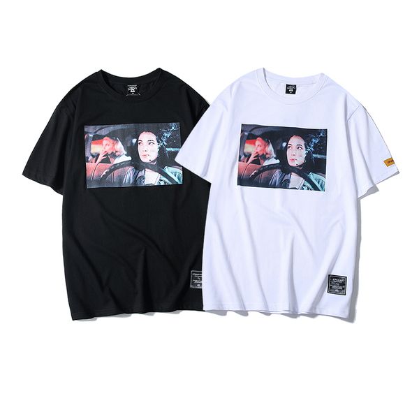 

mens t-shirts vintage tee fashion printed t-shirts hip hop casual streetwear cotton summer male short sleeve t-shirts, White;black