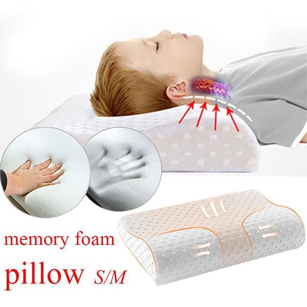 

1pc neck pillow memory cotton pillow orthopedic memory latex cervical fiber