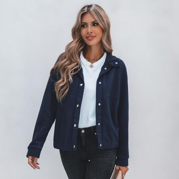 

women's jackets turtleneck jacket women autumn and winter european american clothing loose short, Black;brown