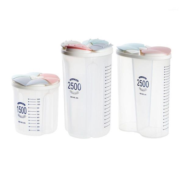 

storage bottles & jars sealed container cereal dispenser box kitchen grain