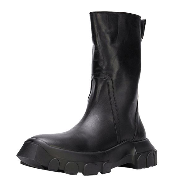 

high martin boots for men real leather trend mens outdoor motorcycle boot black tooling shoes