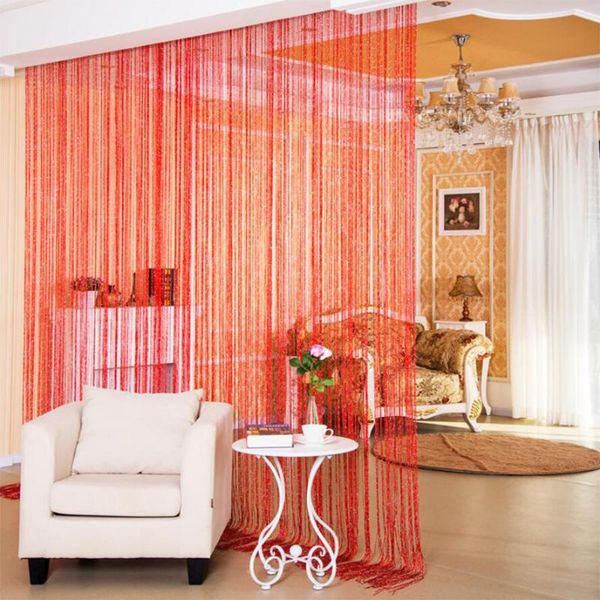 

curtain & drapes 1m x 2m string door window room panel glitter tassel line divider home decoration 10250e