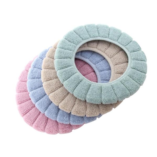 

4 colors o-shape toilet seat cover thickened comfortable toilet seat cover washable closestool stand pumpkin pattern bathroom so