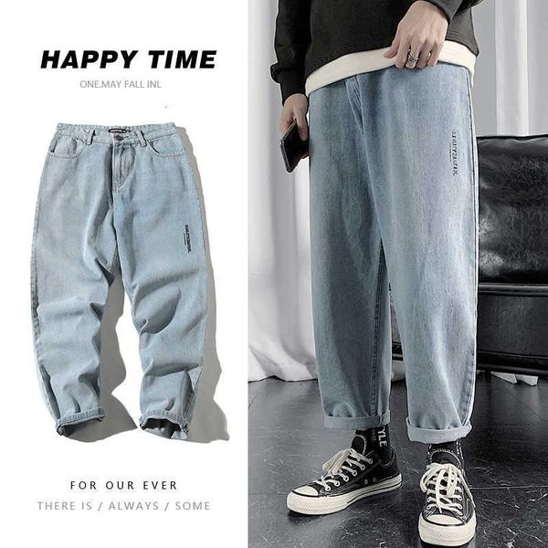 

men's pants casual blue jeans jogging work homme gray o4bf, Black