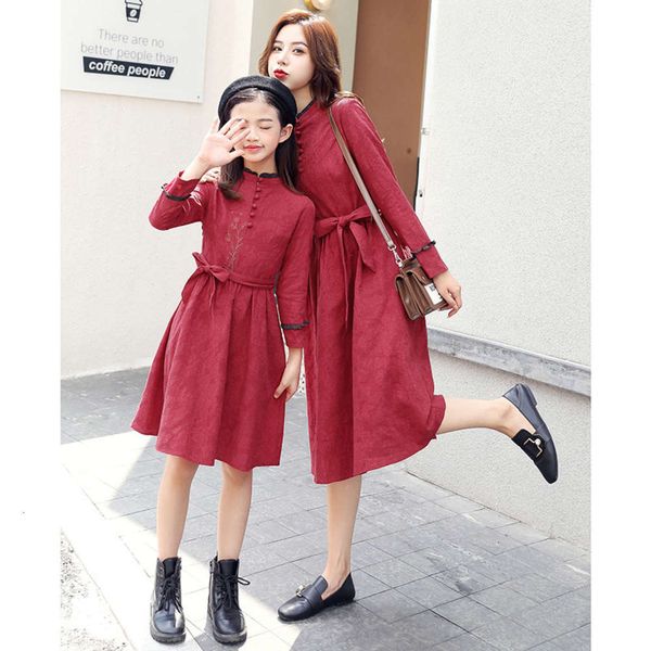 

fashion child spring autumn new 2969 ethnic parent women's drs, Blue