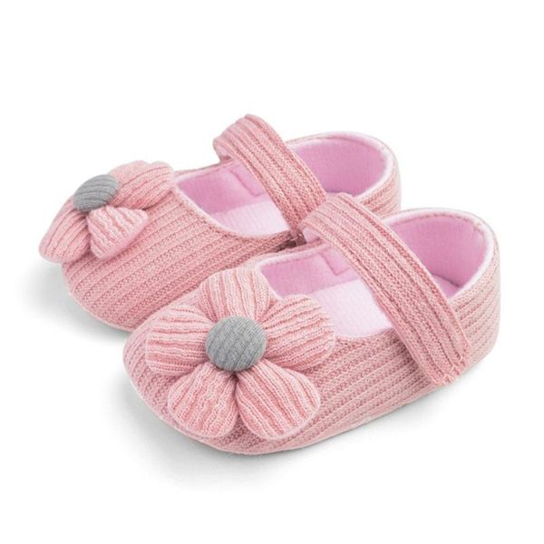 

first walkers baby shoes 0-18m born girls boys crib cotton flowers hook soft cork 10 colors