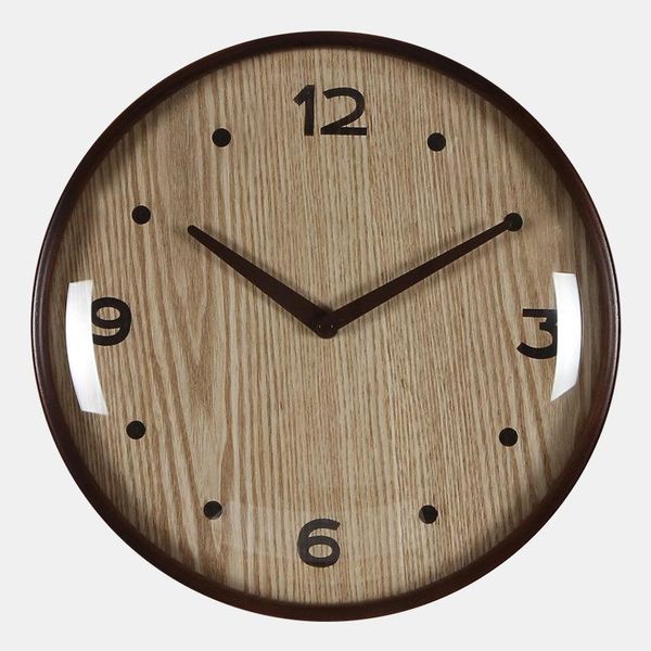 

wall clocks wooden retro silent clock living room bedroom glass relojes madera pared vintage watch home decor modern design bb50wc