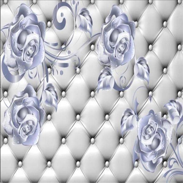 

wallpapers 3d murals wallpaper for living room silver flower background wall