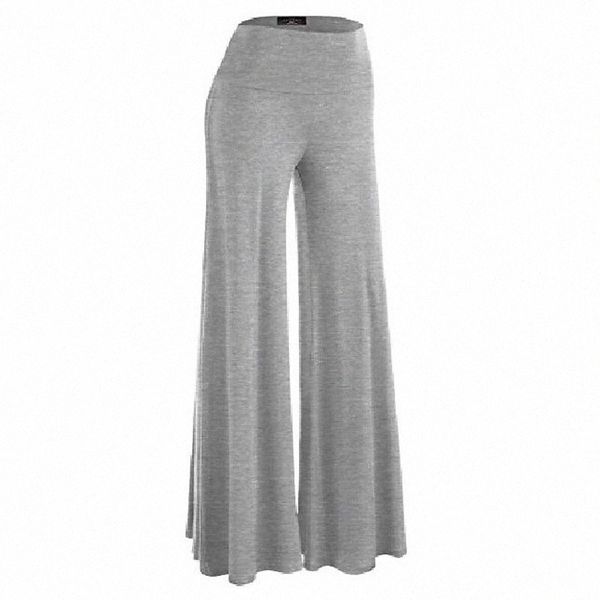 

womens chic palazzo lounge pants xxxxl heather gray x0j5#, Black;white