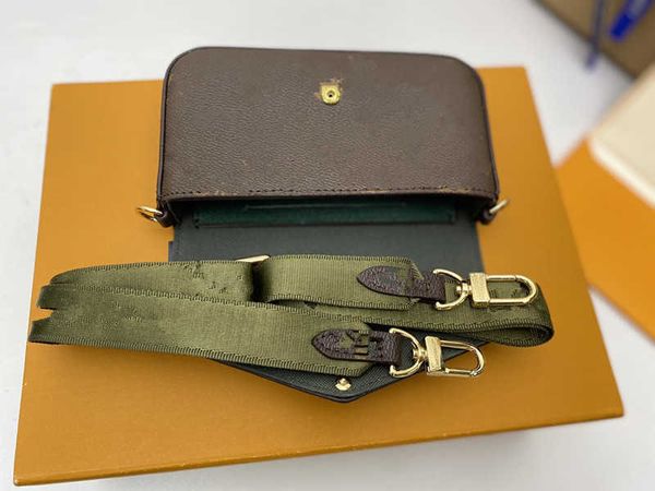 

2022 favorite multi pochette accessories handbag backpack genuine leather flower shoulder crossbody bag ladies purses 2 pcs purse bags free