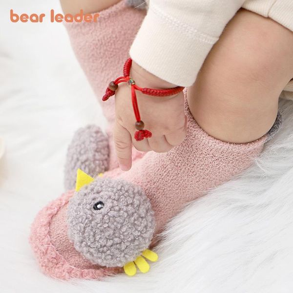 

first walkers bear leader baby boy girl shoes autumn winter fleece infant nonslip sock soft rubber sole toddler antislip floor