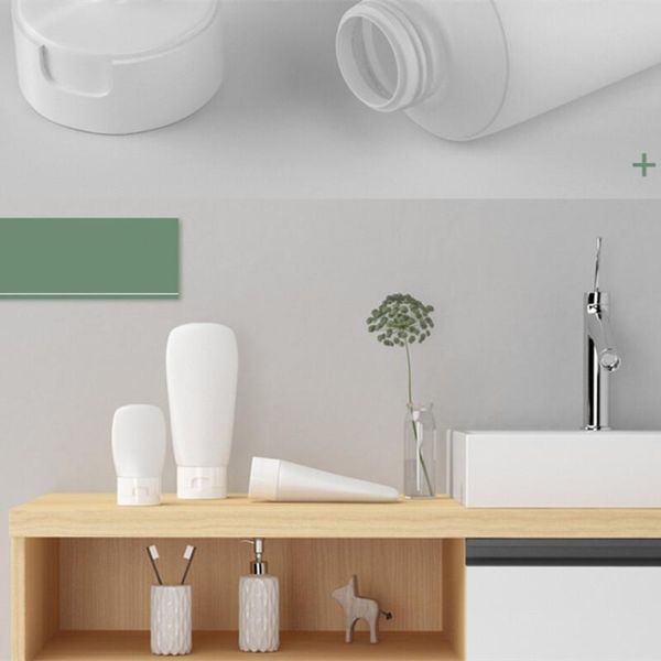 

storage bottles & jars 1pc white portable silicone refillable traveler packaging lotion points for packing wash spray bottle