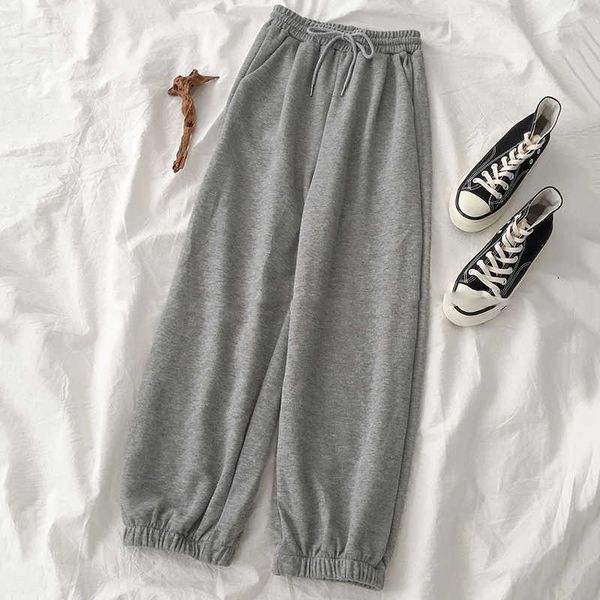 

spring women sweatpants high waist sport running gym stretch pants casual ladies drawstring long pants 2021 sell joggers, Black;white