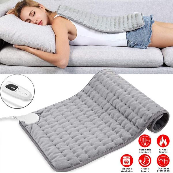 

blankets 6 level electrotherapy heating pad blanket neck stomach shoulder back pain relief warmth wrap temperature heater