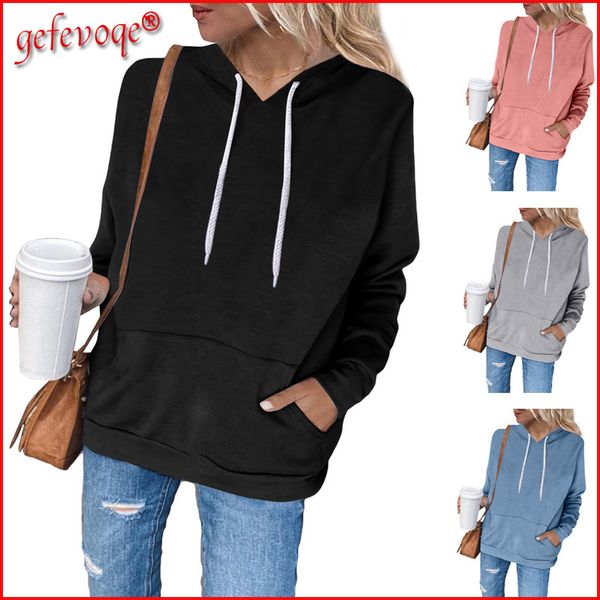 

women hoodie oversized hooded sweatshirts 2021 autumn winter fashion streetwear hoodies ladies long sleeve casual warm pullover clothes, Black