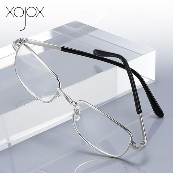 

sunglasses xojox clear crystal lens reading glasses for men women anti-scratch metal presbyopia magnifying eyewear +1.0 1.5 2.5 3.5 4.0, White;black