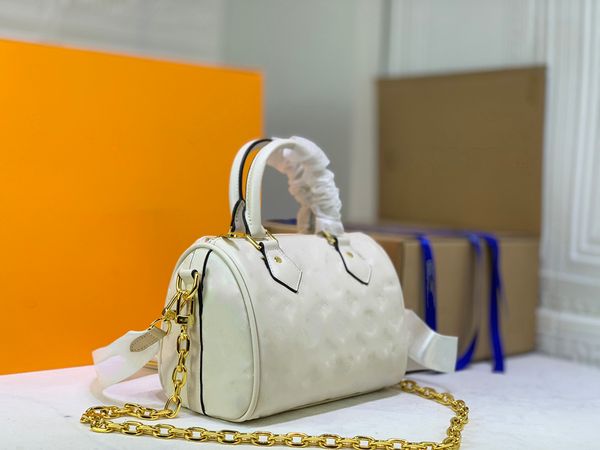 

fashion luxurys designers bags spddey bandouiiere 22 tote women handbags monograms embossing shoulder bag m58631