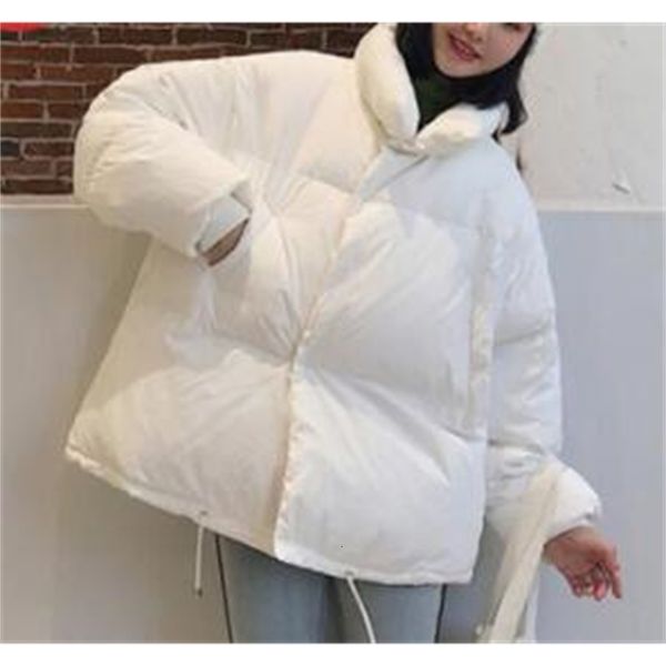 

winter women thick down parkas bakery designer coats big casual loose warm jackets coat, Black
