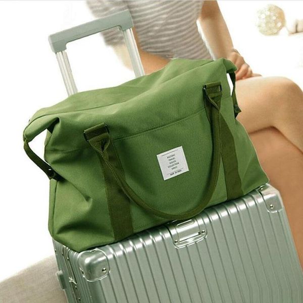 

duffel bags fashion portable leisure luggage handbag avaliable women shoulder large capacity canvas travel bag