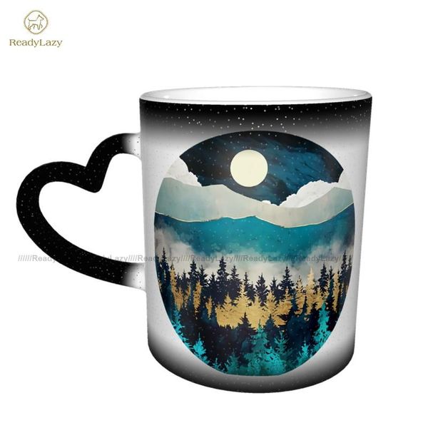

fog mug the changes color creative mug fashion porcelain chocolate cups
