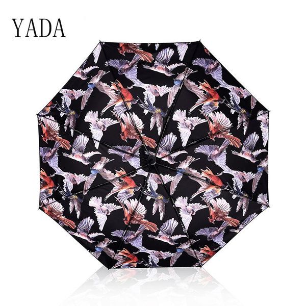 

umbrellas yada custom birds illustration diy umbrella rain women uv car for womens windproof folding ys119