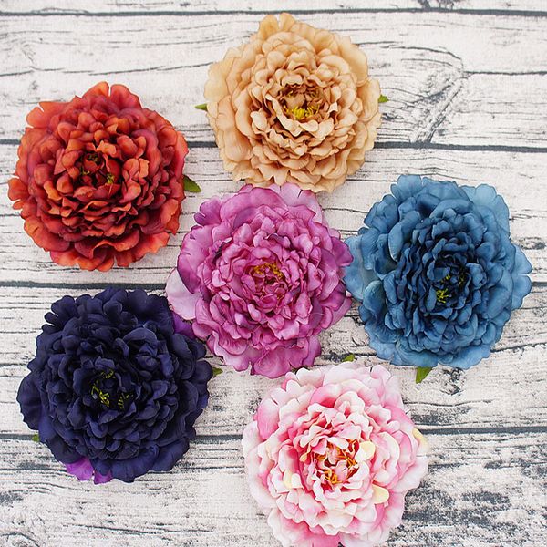 

peony, home decoration, wedding dress, silk accessories, slippers, hats, artificial flowers, 16 cm, 5 pieces