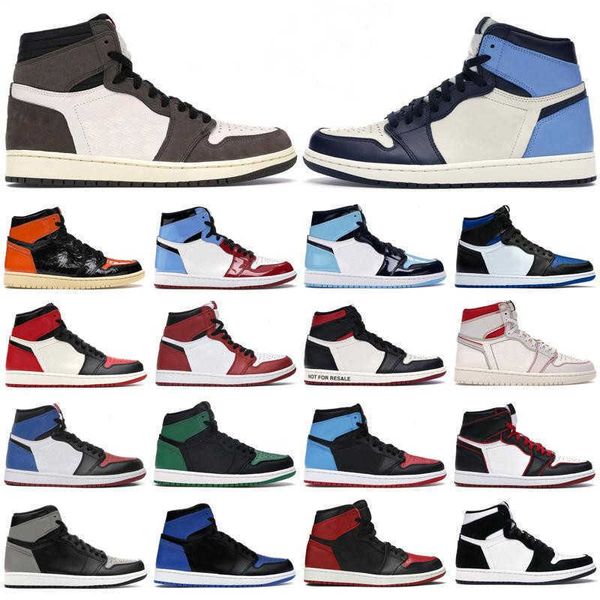 

2020 mens basketball shoes 1s high og obsidian phantom pine turbo green travis scotts royal toe twist 1 jumpman men women sports sneakerffit