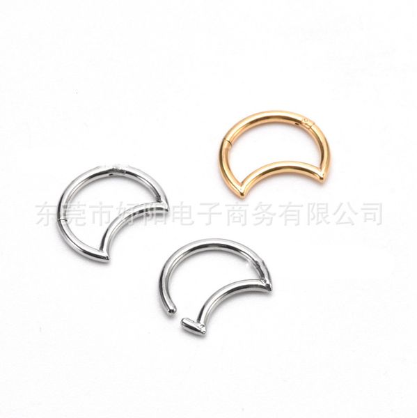 

moon interface multi-purpose earring stainless steel puncture jewelry