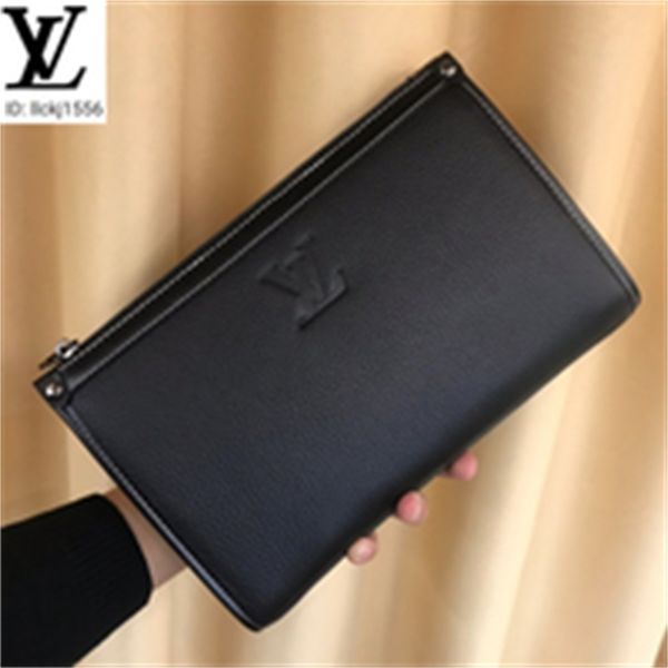 

evening brand designer luxury m671-5 new cowhide clutches crimping clutch men real leather long wallet key chain wallets compact purse card, Red;black