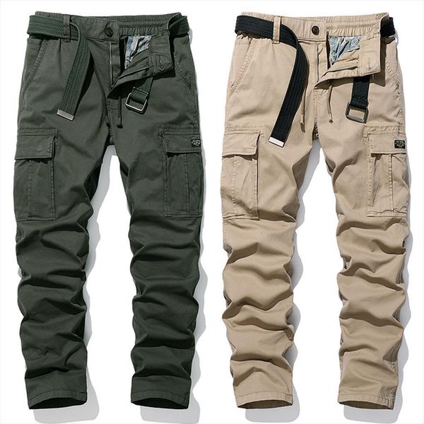 

military trousers casual cotton women pants solid color cargo outdoor trekking traveling multi pockets work, Black