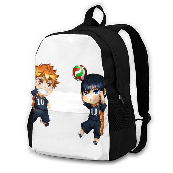 

backpack haikyuu backpacks cycling girl pattern aesthetic polyester bags