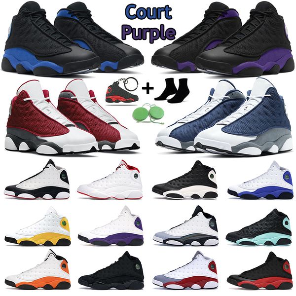 

men basketball shoes 13 13s court purple hyper royal del sol starfish red flint obsidian lucky green black cat wolf grey mens women trainer