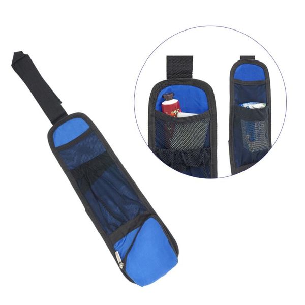 

car organizer 2pcs auto seat side storage hanging collector bag multi pocket waterproof fabric zipper pouch interior holder